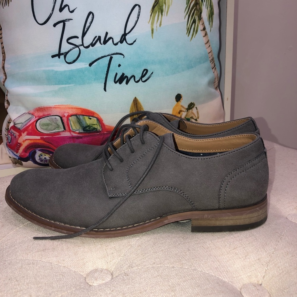 Hawker Rye Grey Suede Oxford Shoes Size 9 Excellent Condition - Picture 2 of 8
